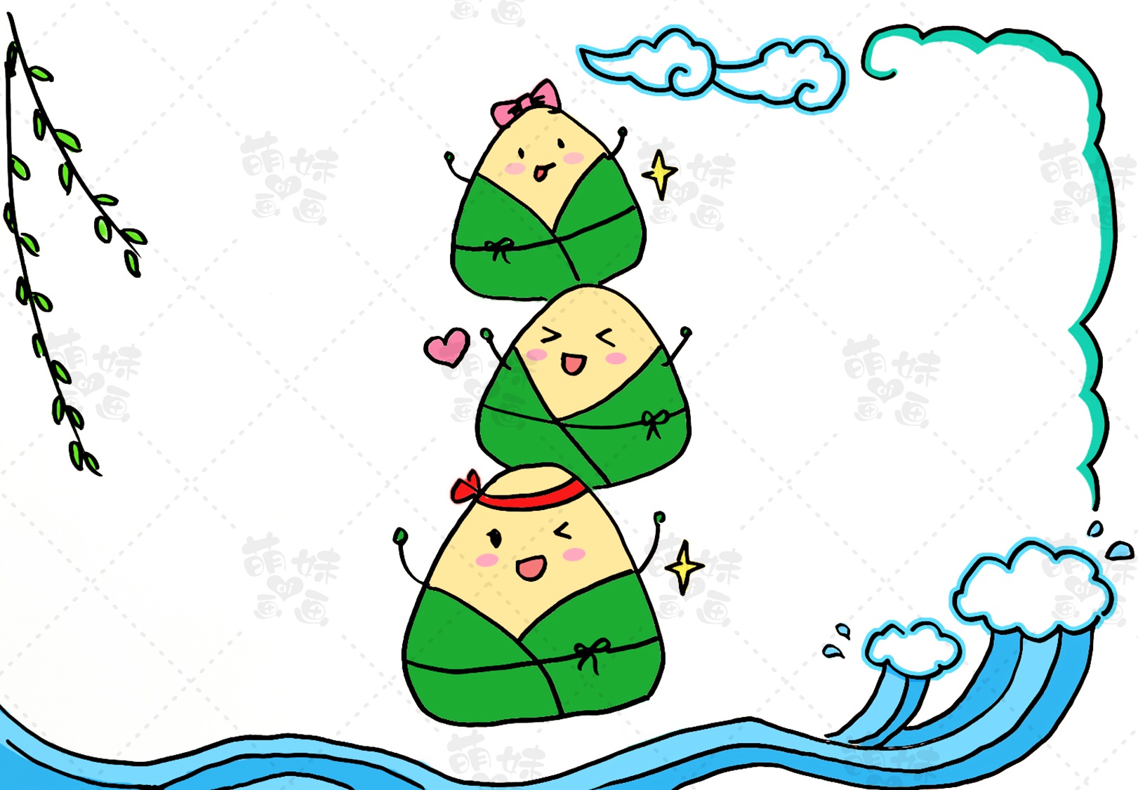 小學(xué)生端午節(jié)手抄報(bào)，簡(jiǎn)單好畫(huà)，含內(nèi)容文字